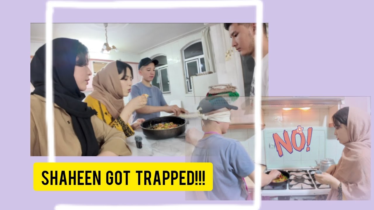 Blindfolded Cooking Chaos - This got messy! |شاهین با چشم بند؟ | Chaar Sheen Vlogs