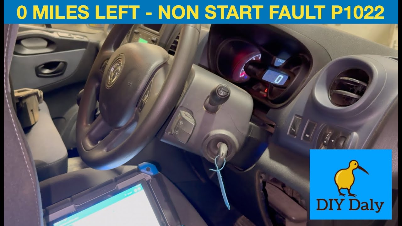Vauxhall Vivaro non start fault 0 miles on dash, no comms with reductant control module SCR P1022