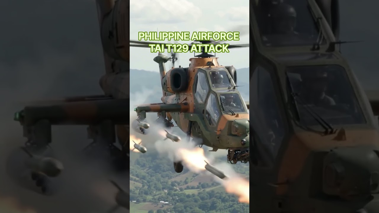 Philiipine Airforce TAI T129 ATAK in ACTION  #defensenews #afpmodernization