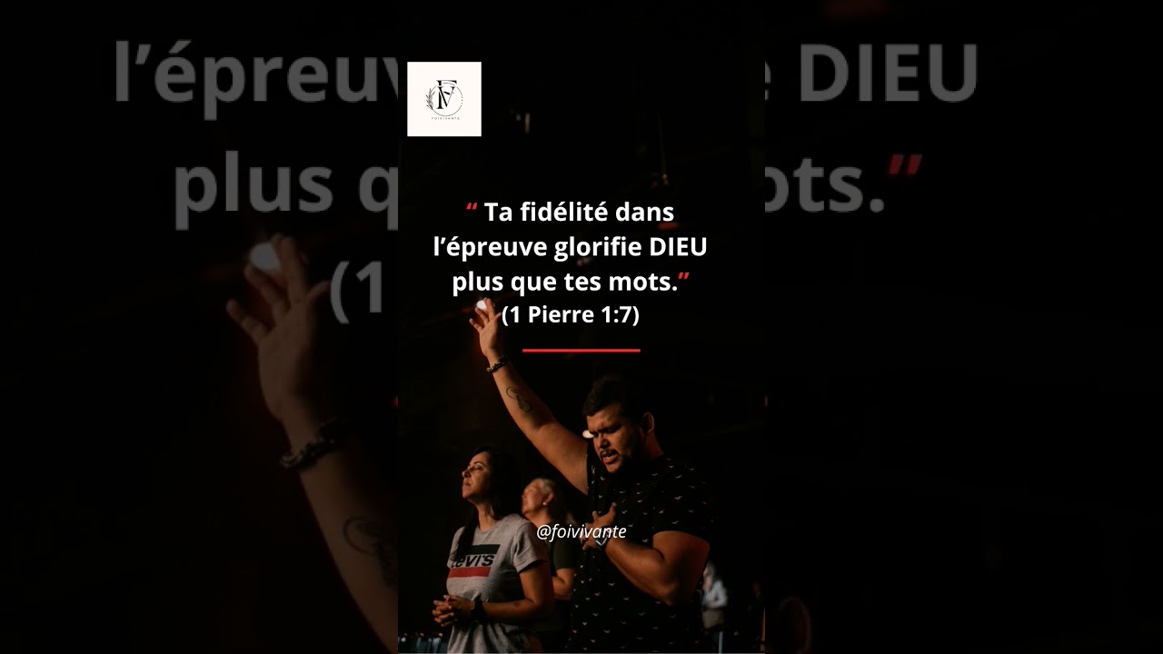 1Pierre 1:7 🙏❤️✝️#confianceendieu #dieufidele #foienaction #foivivante