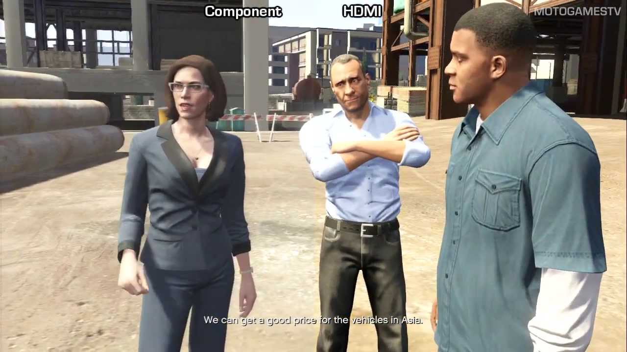 GTA V PS3 - Component vs HDMI - Graphics Comparison