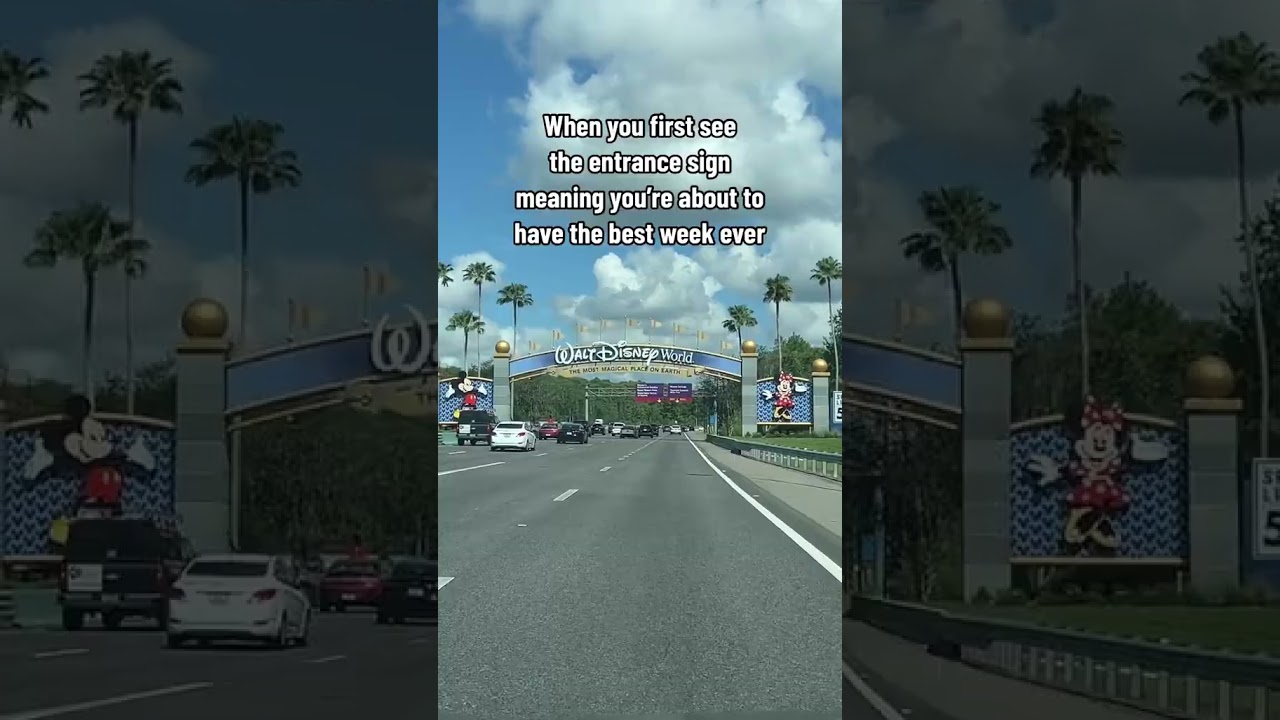 Entrance sign views 😍 #disneyparks #wdw #wdw #disneytips