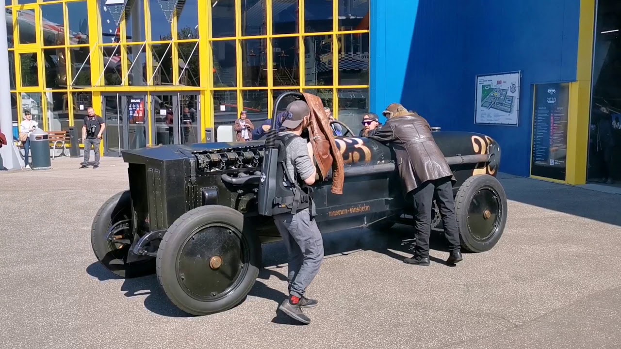 Brutus Car start and warm up at Sinsheim Museum 2020