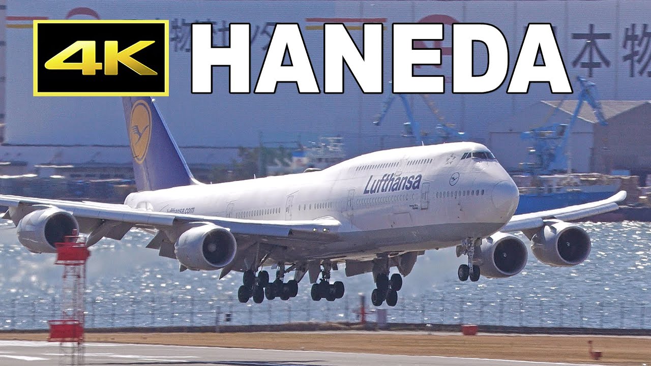 [4K] 90 jets plane spotting at Tokyo Haneda Airport Runway 34L / 羽田空港