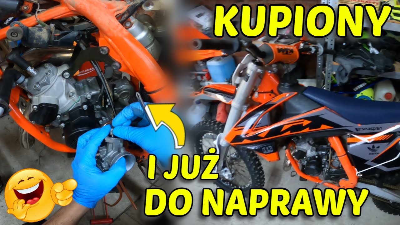 Dopiero KUPIŁ a juz do REMONTU - KTM SX 85 ale to MA MOC! - Czyszczenie gaźnika