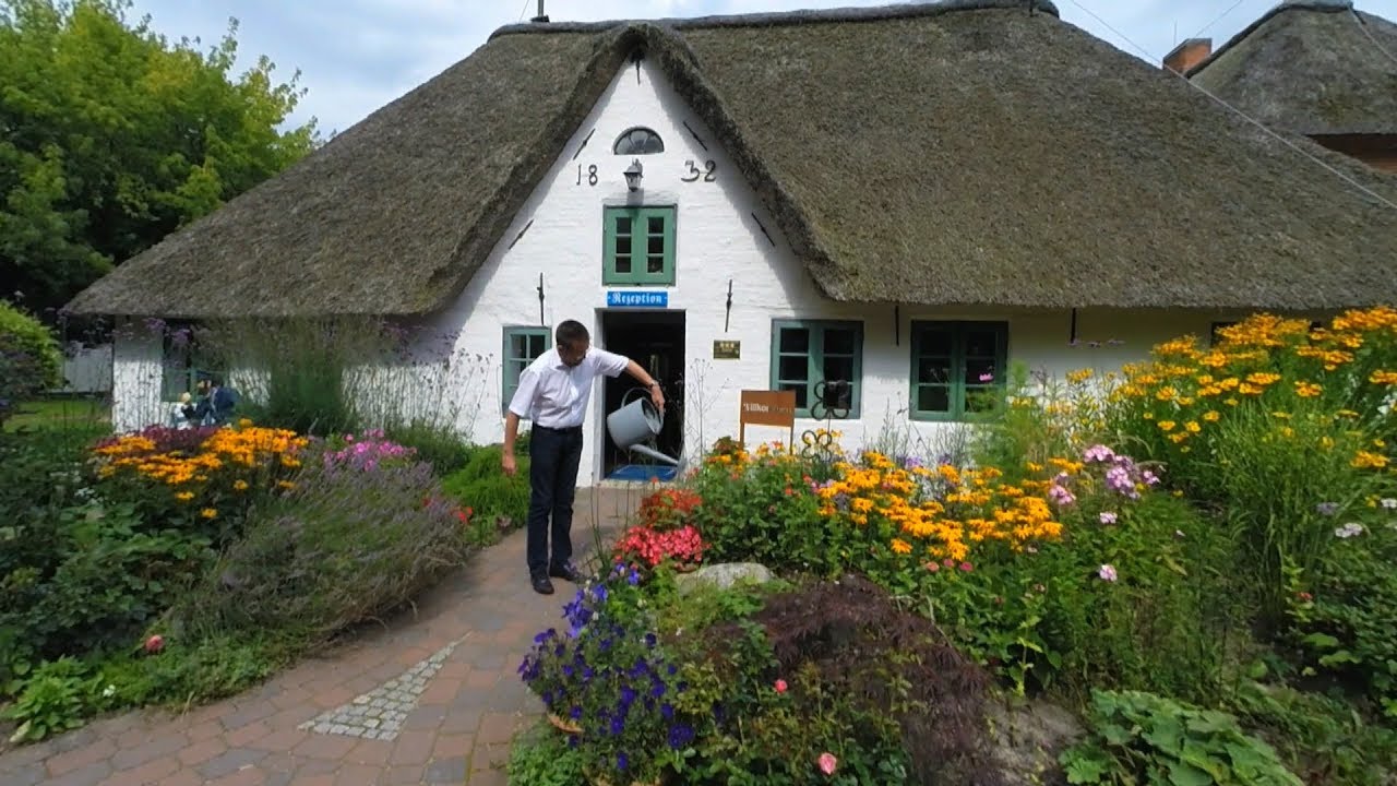 Hotel St. Peter Ording: Godewind Landhaus Reetdach Zimmer, Rundtour und Erfahrungsberichte