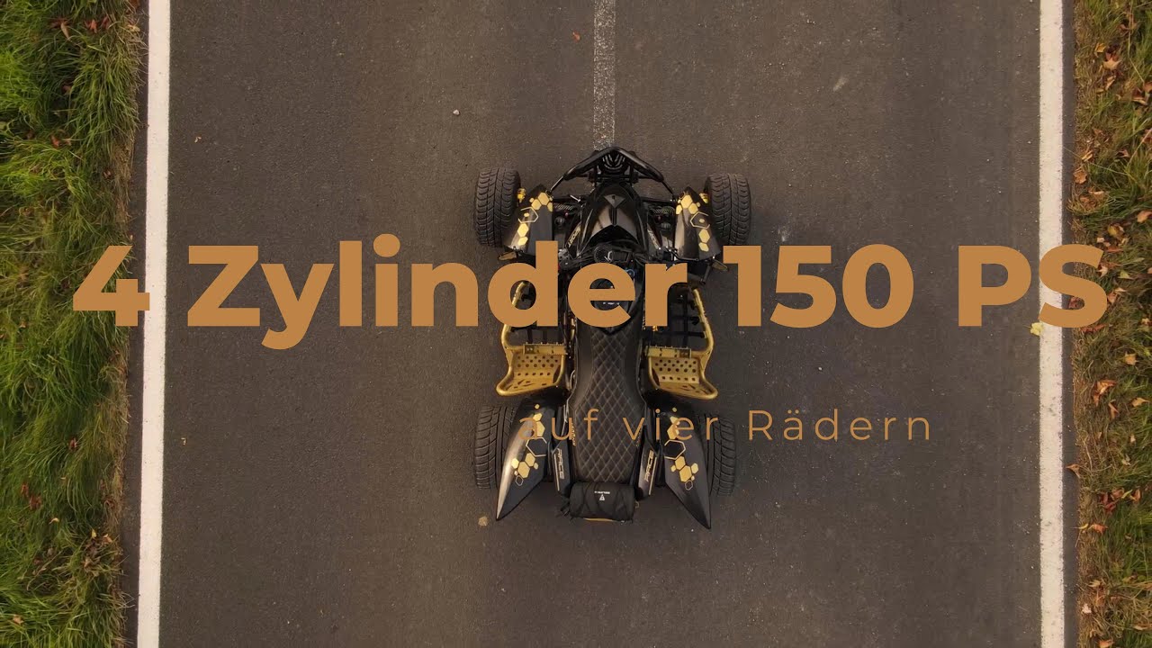 4 Zylinder Quad, Fazer 1000, Supermoto Quad. (4K) Quad Porn.