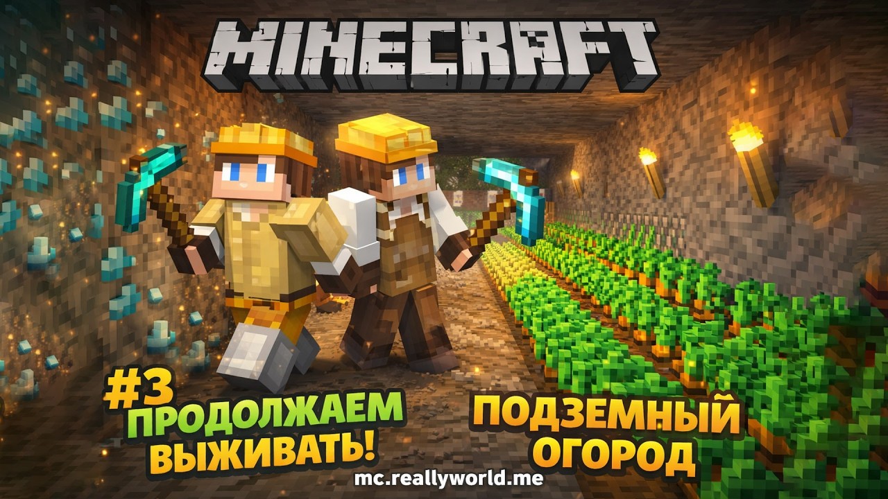 Играем с Really World #3 | Minecraft с Хусейном