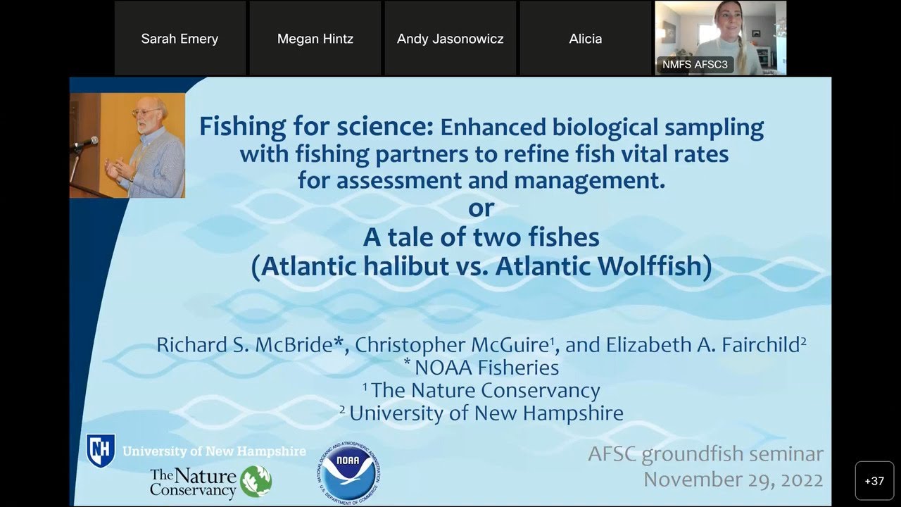 2022 AFSC Groundfish Seminar Series #7: Collaborative Research on Atlantic Halibut and Wolffish