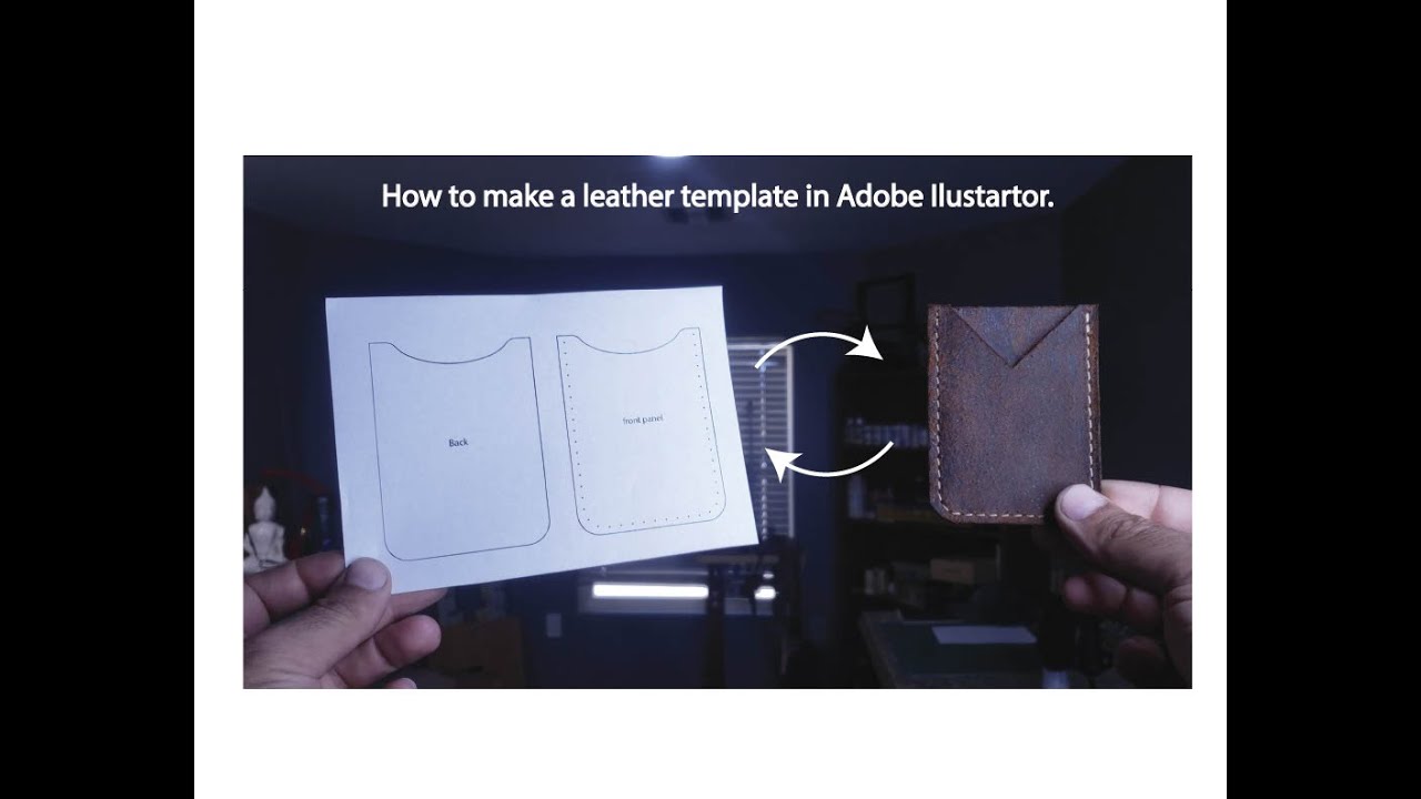 How to make a Leather Template in Adobe Illustrator #reapandsewleatherco