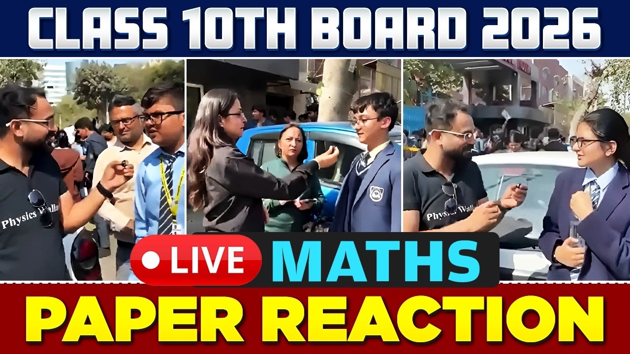 Live Paper Reaction | Class 10th 2026 | Maths | Board 2026🔥#Maths