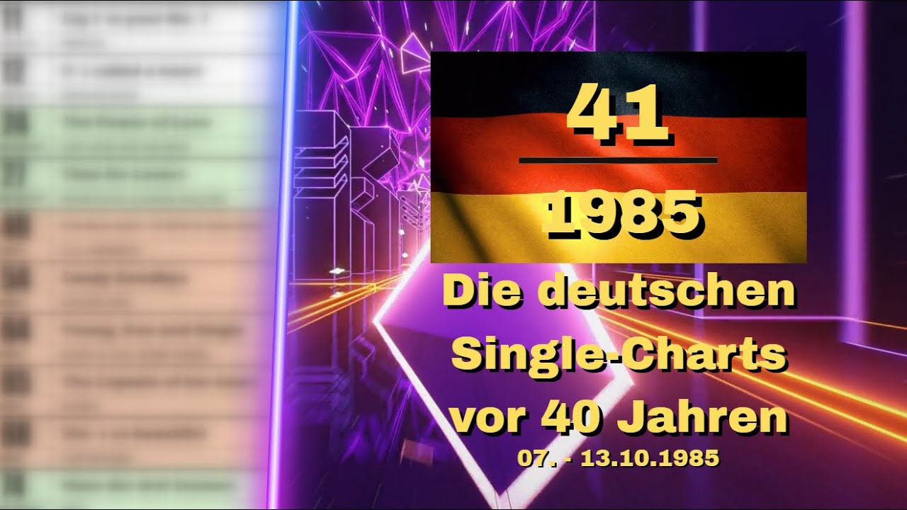 DAS waren HITS 41-85 | Die deutschen Single-Charts Oktober 1985 | BetaVision