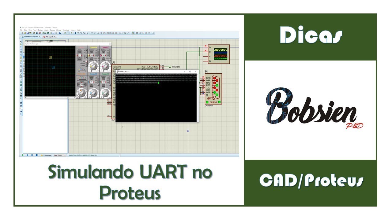 DICAS09 - Simulando UART no Proteus
