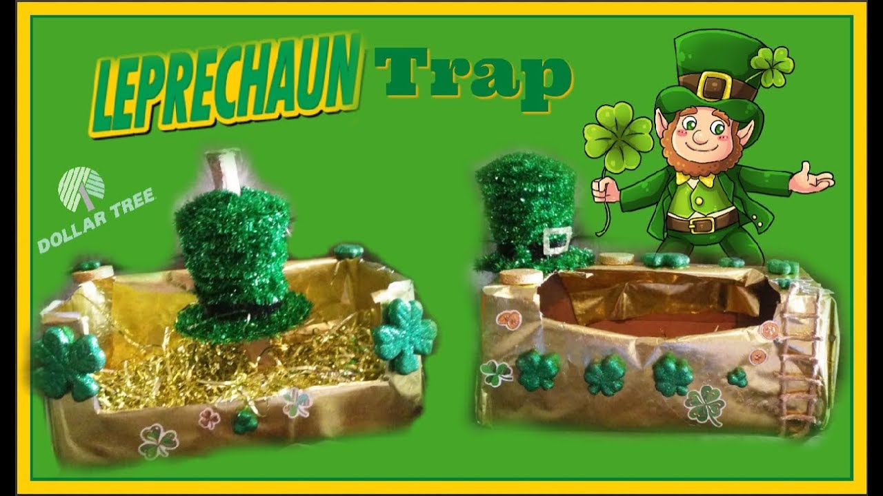 DIY Leprechaun Trap // Dollar Tree