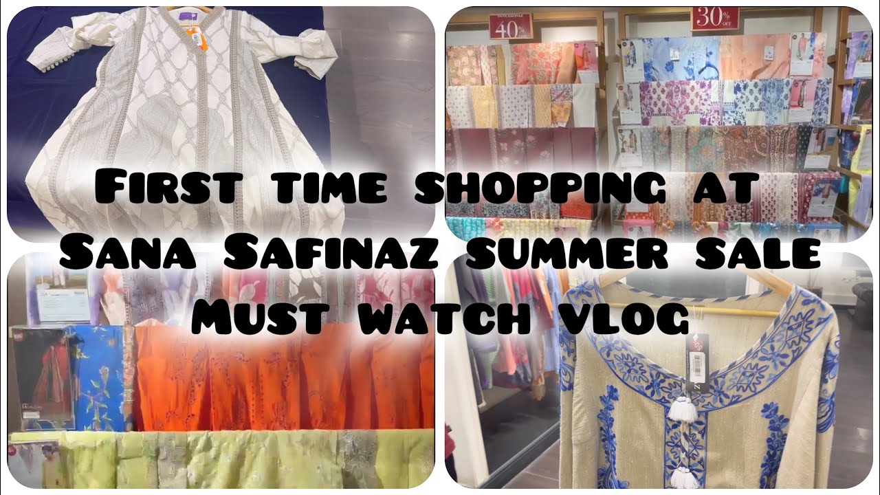 Sana Safinaz sale rs2000 😳 my first shopping in Sana safinaz summer sale| | must watch vlog