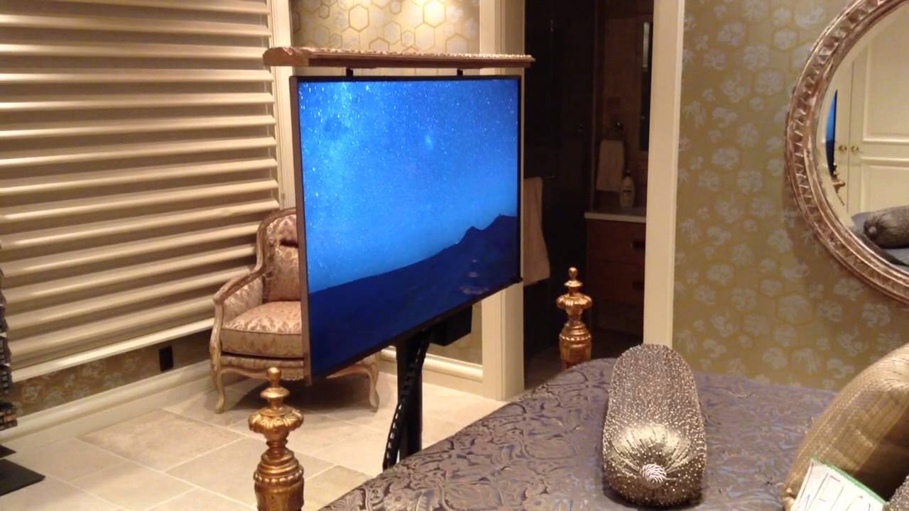 Auton motorized TV lift for large bed