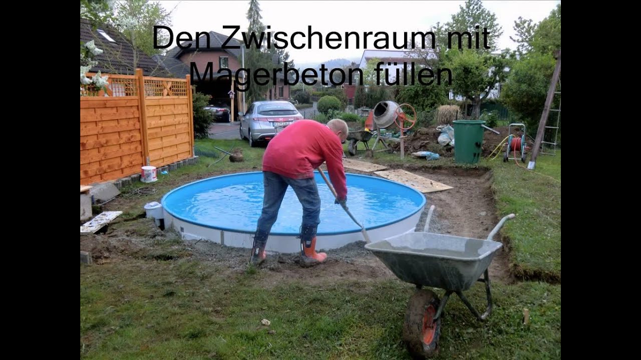 Bau unseres Pools