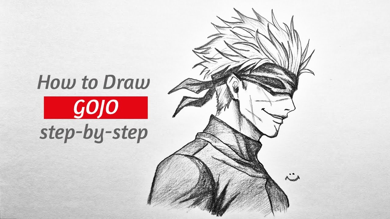 How To Draw Gojo Satoru Step By Step Easy | Anime Drawing Easy | easy drawing