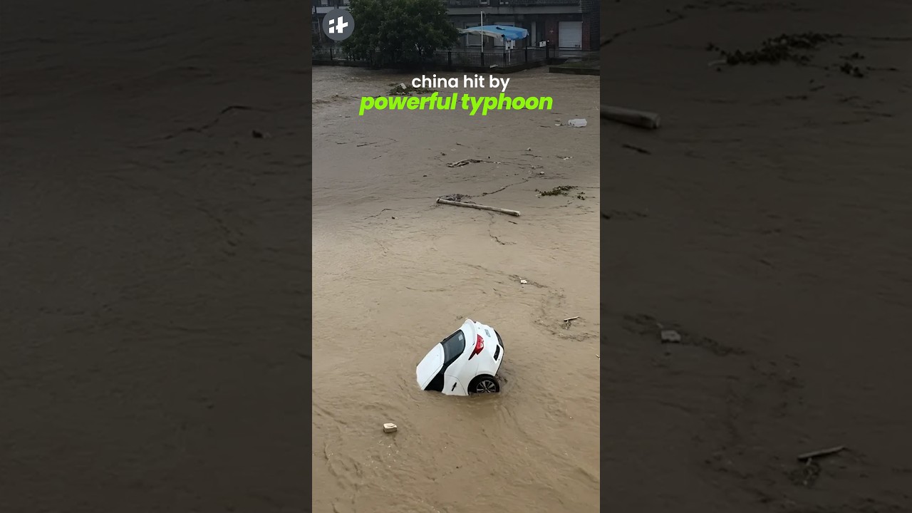 southern china battered by powerful typhoon noul #shorts