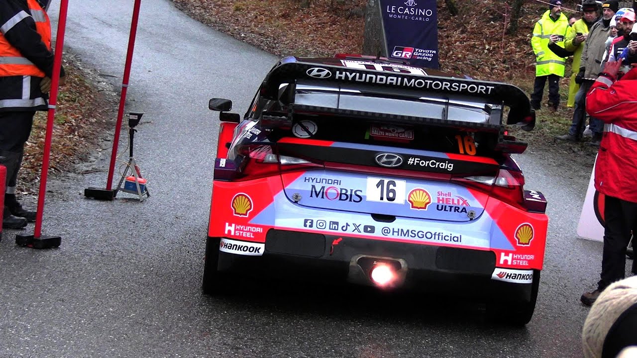 WRC Rallye Monte Carlo 2025 - Shakedown -  START SOUND AND WARM UP