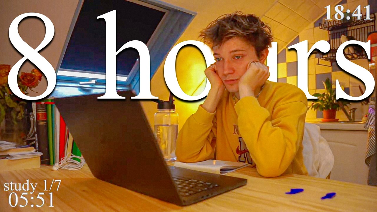 LIVE | 8-HOUR study with me in Paris 📚⛈️ rain sounds & pomodoro timer 60 & 10