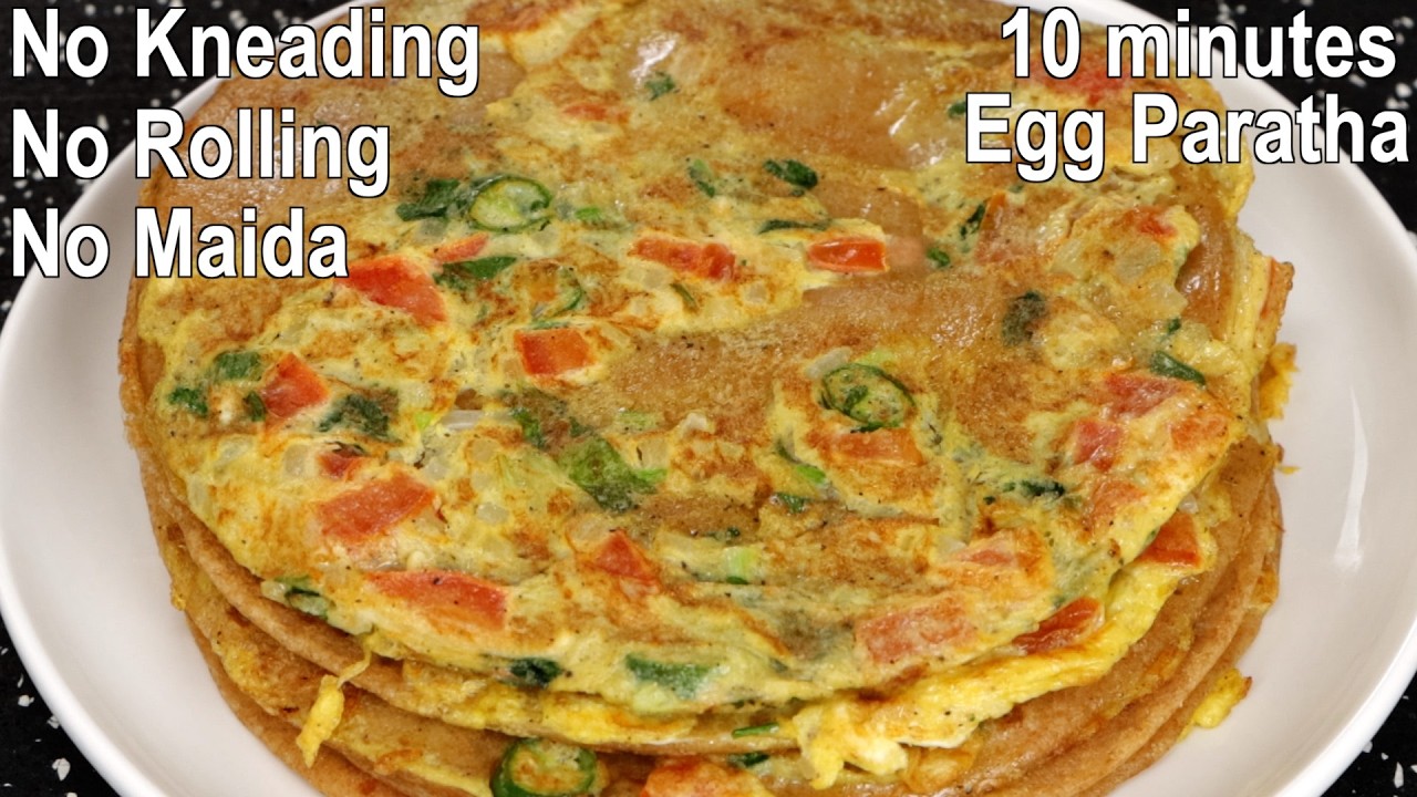 Ramadan Iftar Special Egg Paratha Recipe | Healthy Iftar Recipe | No Kneading No Rolling