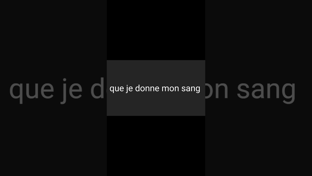 JE VOUS EXPLIQUE ( don du sang )