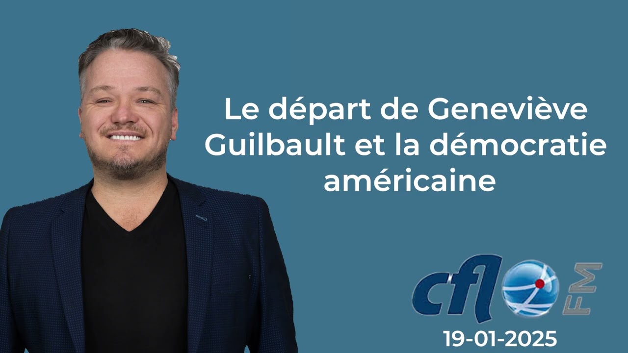 Le départ de Geneviève Guilbault et la démocratie américaine