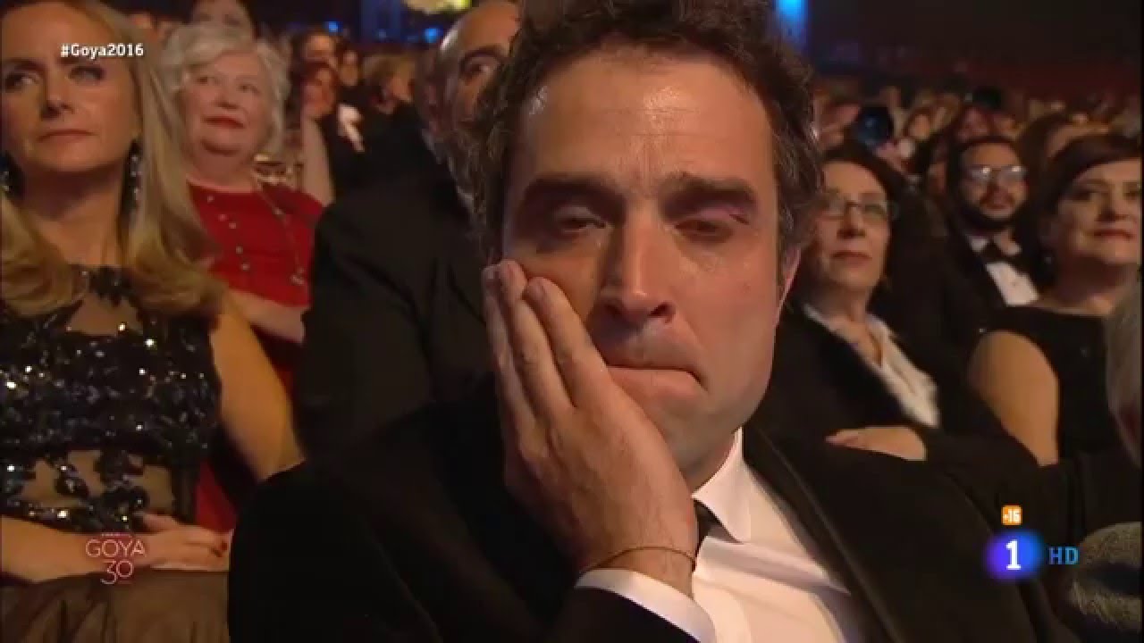 Goya 2016: Miguel Herr&aacute;n mejor actor revelaci&oacute;n. L&aacute;grimas de Daniel Guzm&aacute;n.