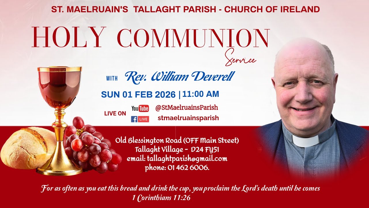 St. Maelruain's Parish | Rev. William Deverell | Holy Communion | 4K | Tallaght Parish | 01FEB2026