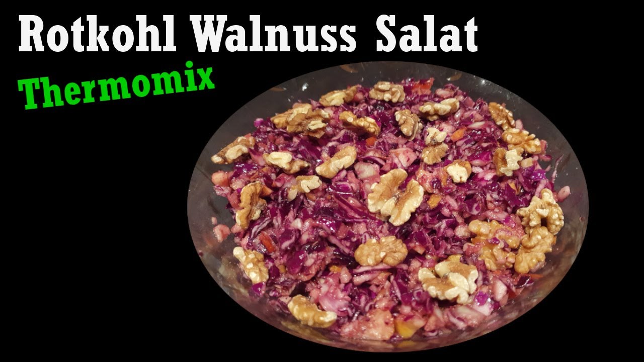🥗 Rotkohl Birnen Walnuss Salat 🥗 selber machen Thermomix TM6 Rezept