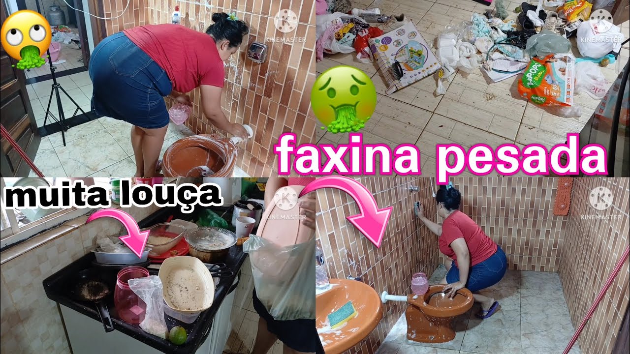 Tinha muito lixo na casa faxina pesada