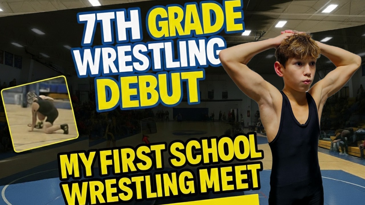 Дебют в борьбе в 7 классе | Мои первые школьные соревнования по борьбе + видеоблог