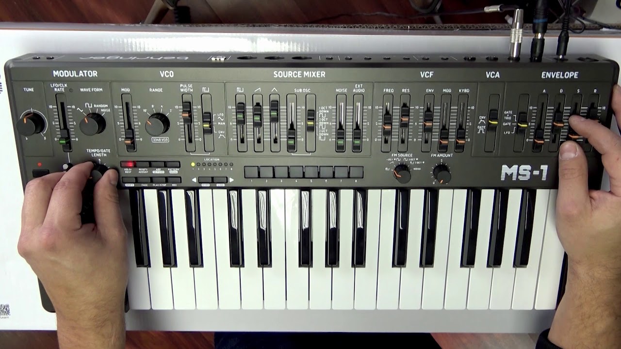 Behringer MS-1 BK - Quick Demo (no talking)