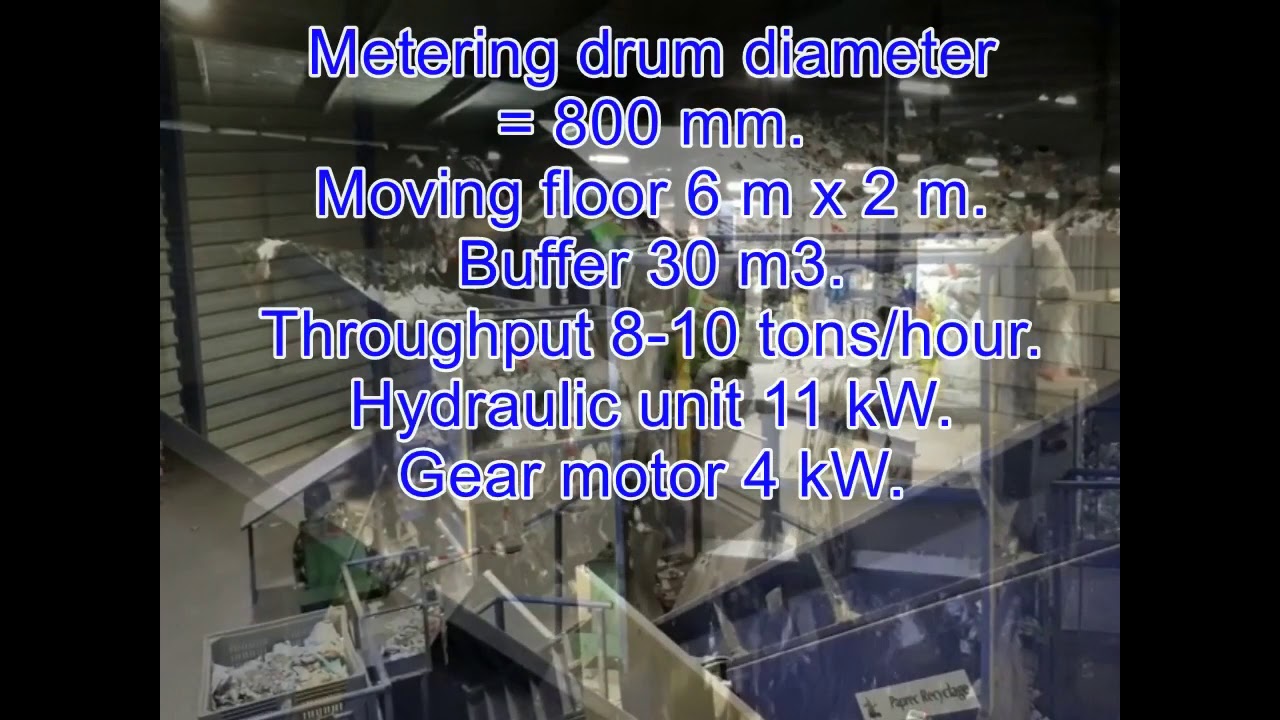 Reference 2008: Infeed hopper / Dosierbunker / Tr&eacute;mie doseuse