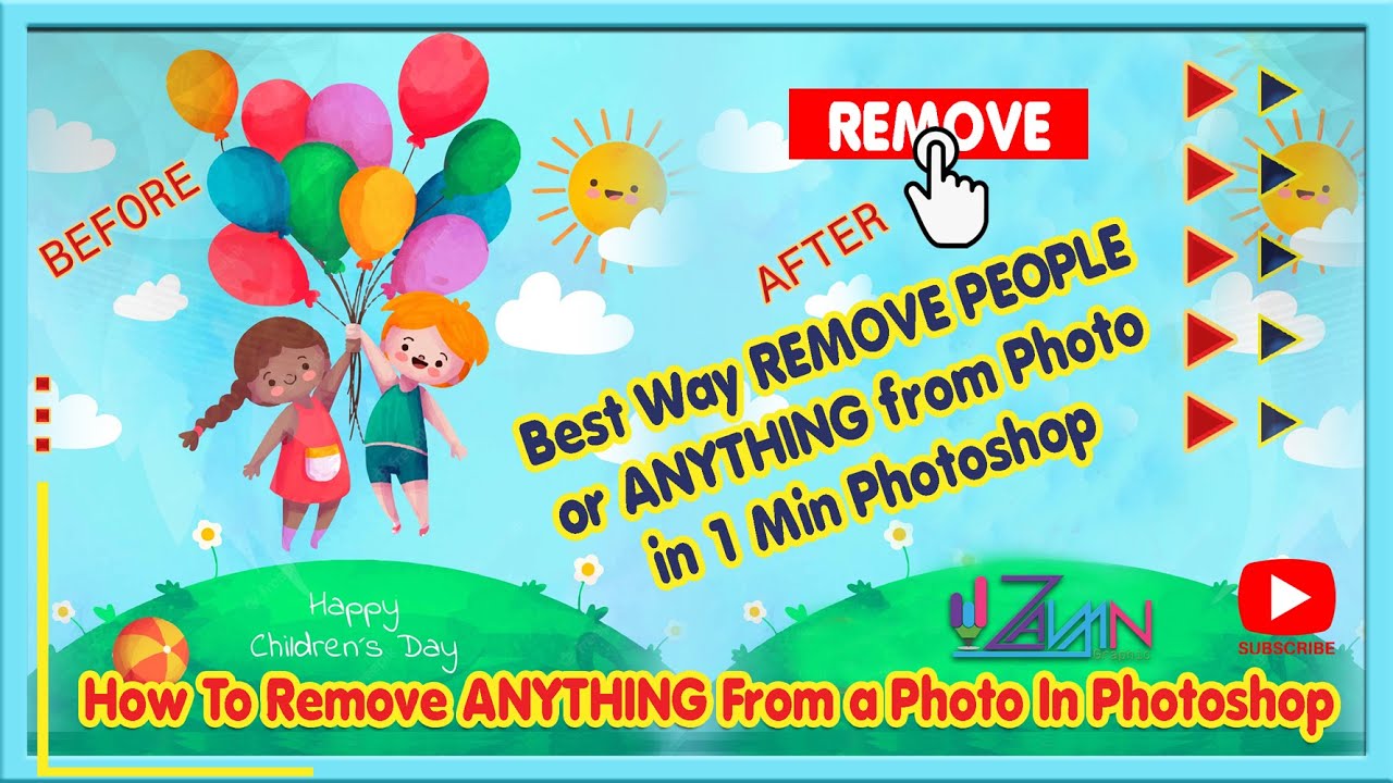 How to REMOVE PEOPLE or ANYTHING from Photo in 1 Mint Photoshop|| Remove Background|| Remove Picture