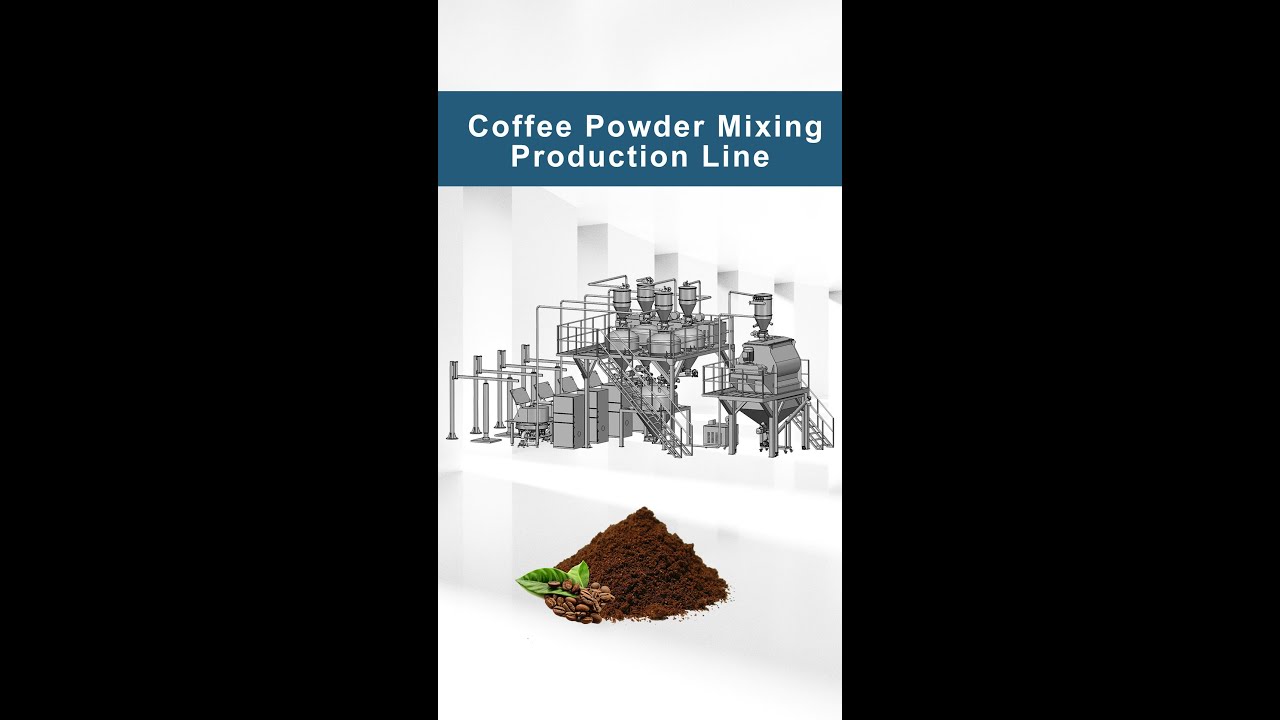 Coffee Powder Mixing Production Line, Coffee Powder Mixer Machine - Mill Powder Technology