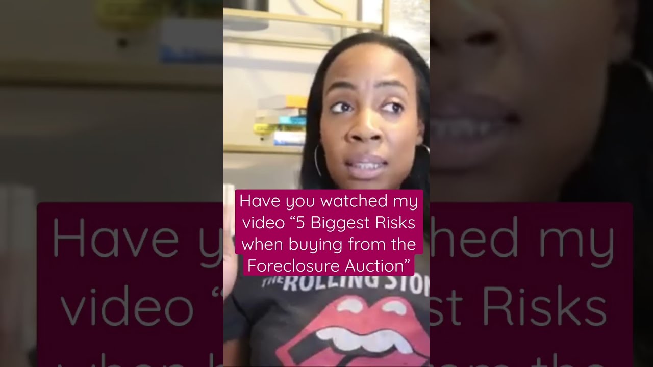 🏡 5 Biggest Risks when Buying a Foreclosure from the Auction! Go check out the video🤗 #shorts