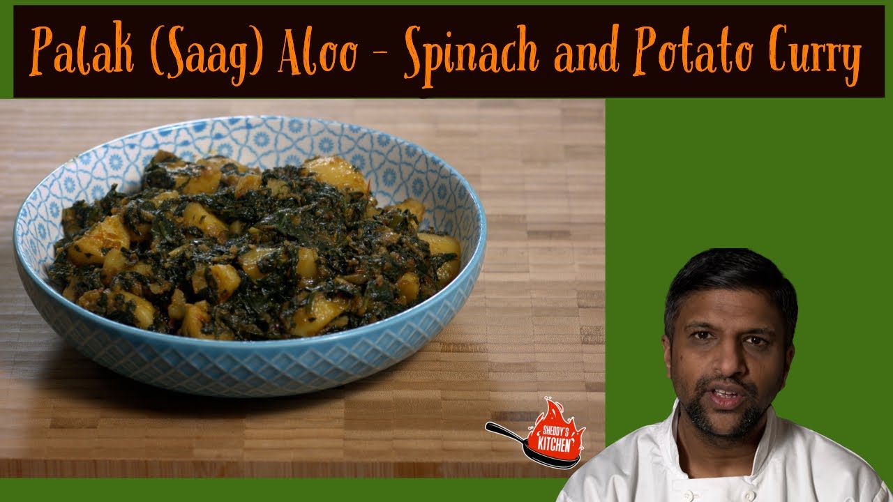 Palak (Saag) Aloo - Spinach and Potato Curry - Indian/Pakistani - Vegan/Vegetarian - Easy Recipe