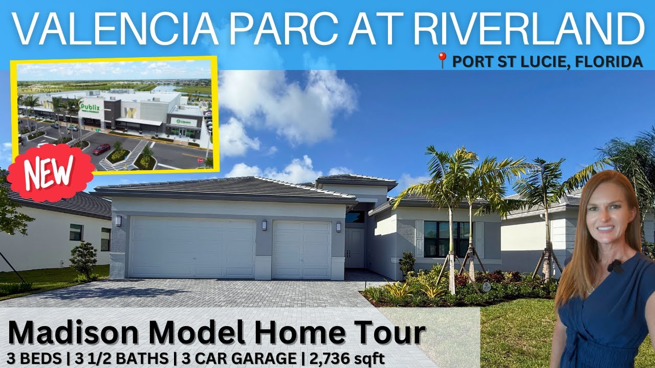 Madison model at Valencia Parc | Riverland Town Center Update | Port St Lucie Fl | GL Homes