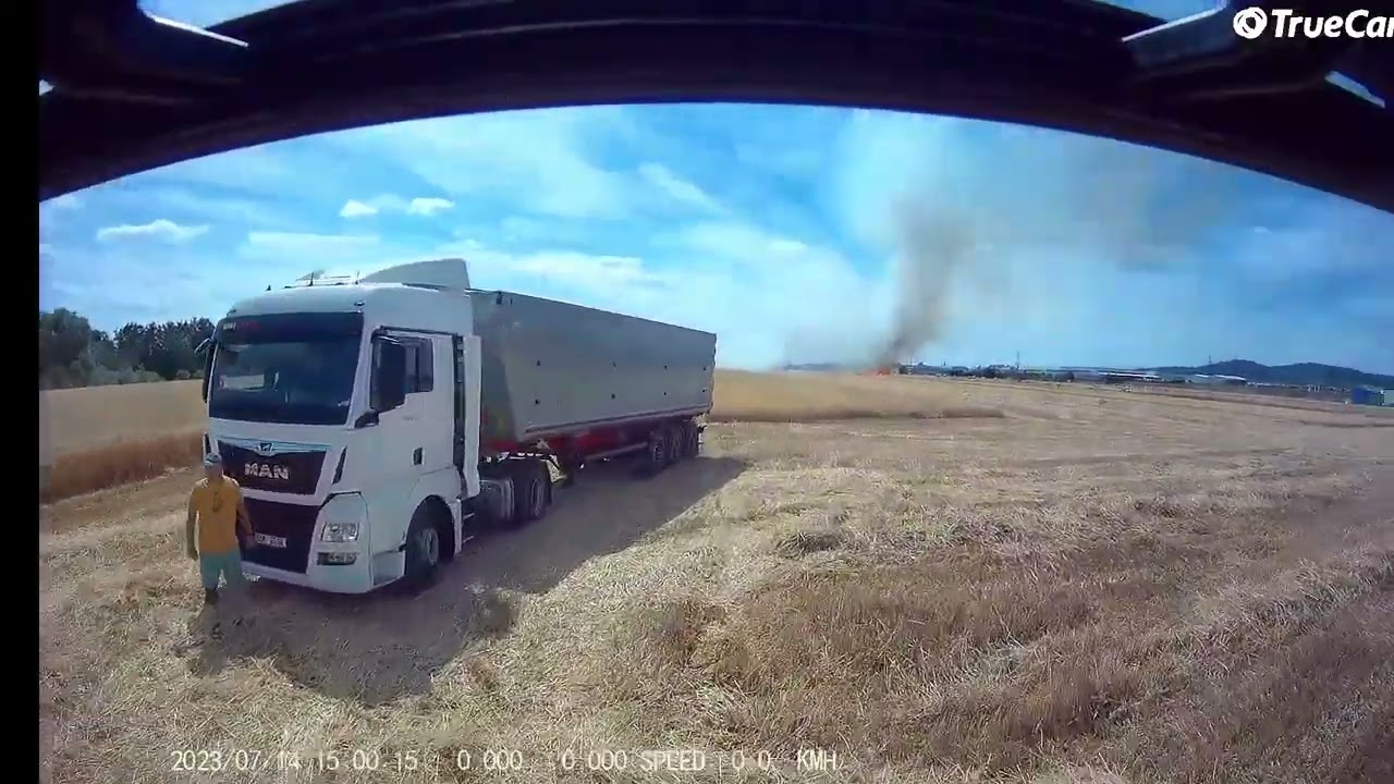 Výjezd 14.7.2023 - Požár pole Žebrák