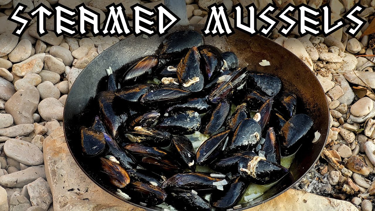 Steamed Mussels | Viking Food and Cooking | Мидии На Пару | Cooking Shellfish on the Shore