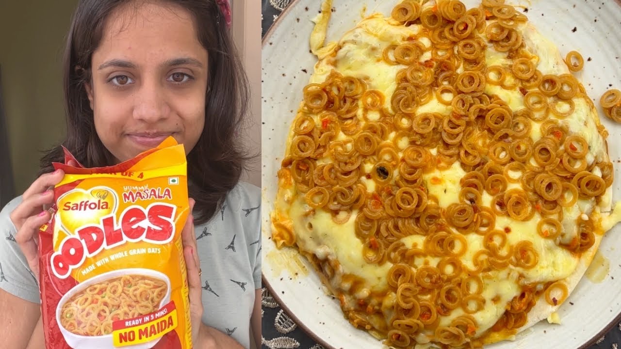 Saffola Oodles Pizza Recipe | Pizza Recipe in 5 Minutes 😱😱 | So Saute