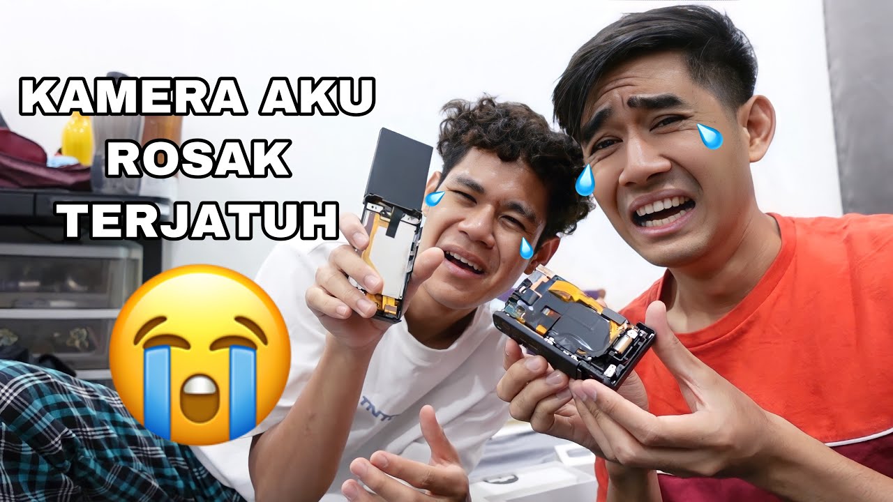 AKU PUNYA KAMERA ROSAK 😢 TERJATUH KUAT 😭