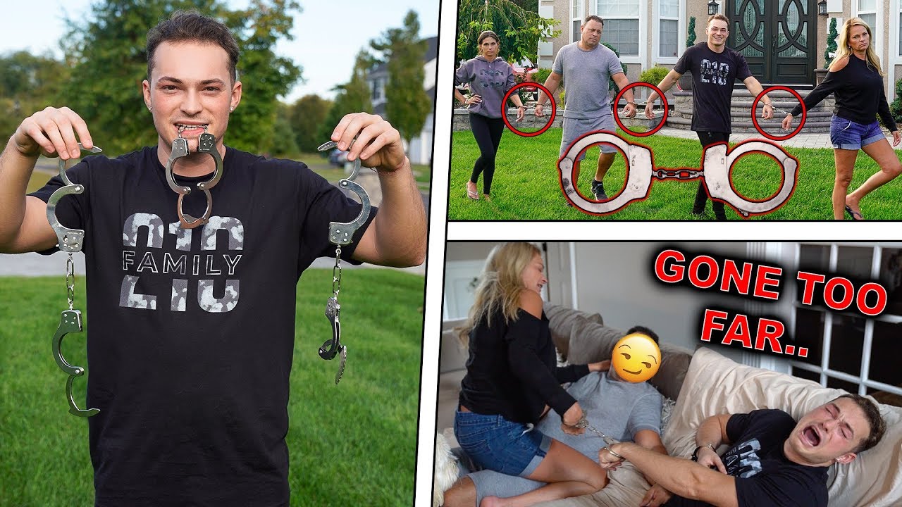 HANDCUFFED To FAMILY for 24 HOURS Challenge!