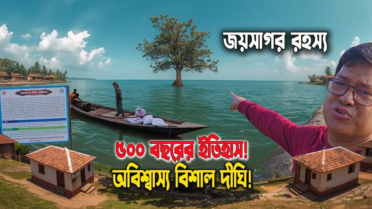 ৫০০ বছরের পুরোনো! ১৬৭ বিঘা জমিতে অবস্থিত দেশের সবচেয়ে বড় দীঘি ঐতিহাসিক জয়সাগর | পাশে গ্রামীণ জনবসতি
