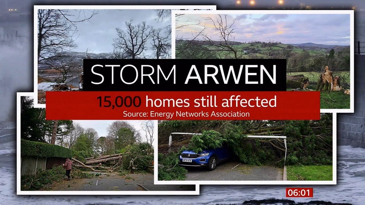 Storm Arwen - thousands still without power 🔌 & Army called in (13) (UK) - BBC News - 3rd Dec. 2021