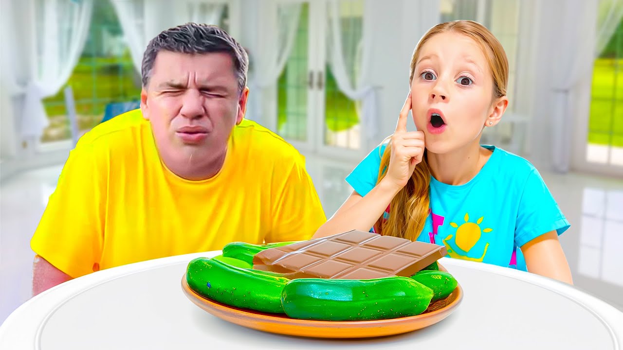 นาสเตียหลอกพ่อด้วยลูกอม – วิดีโอคอลเลกชั่นสำหรับเด็ก