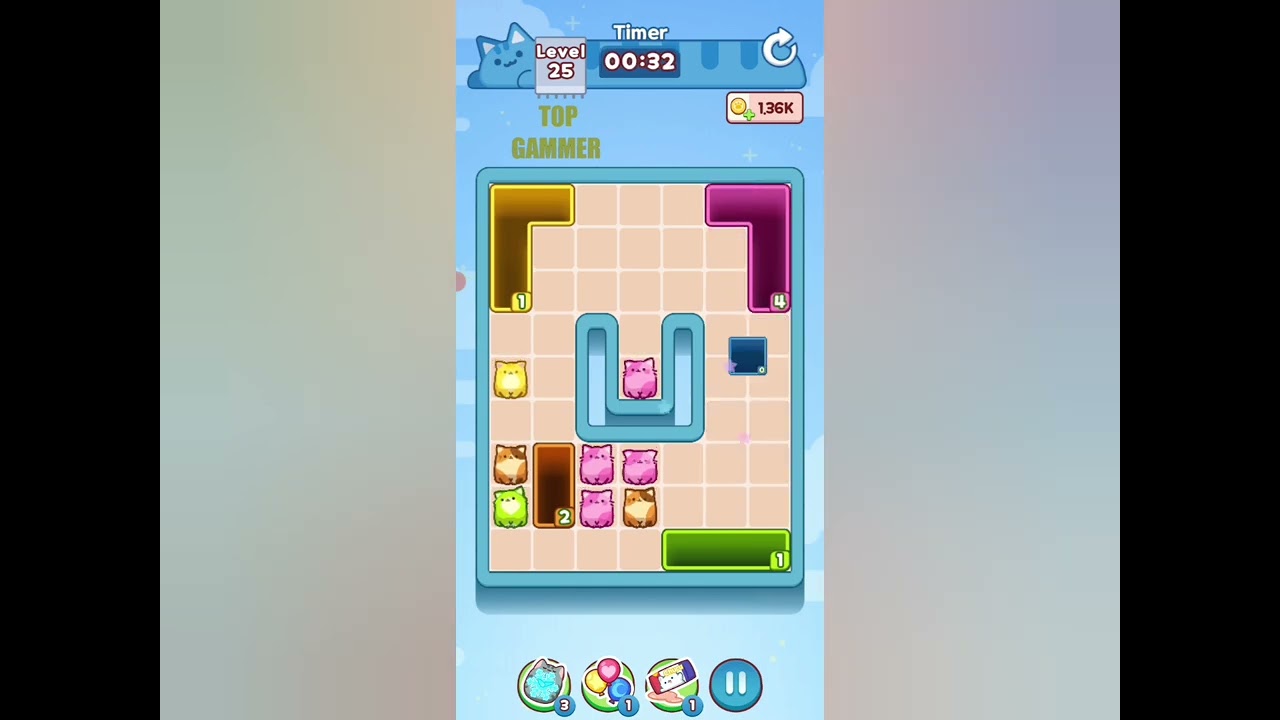Drop the Cat! level 25 gameplay walkthrough solution
