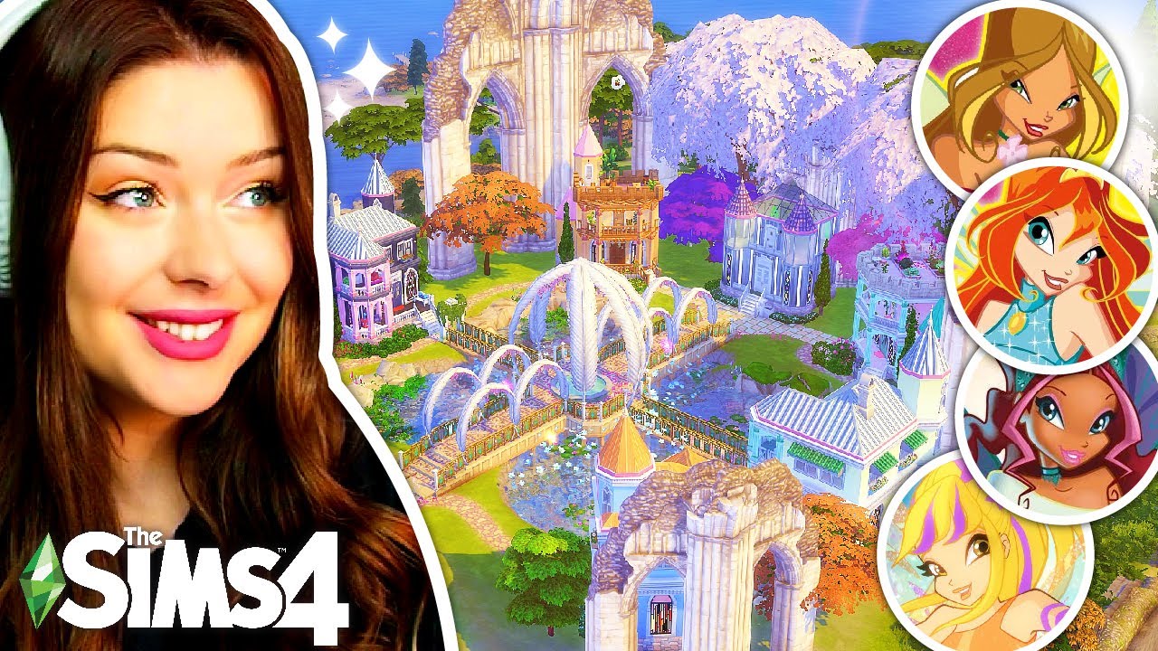 Каждый крошечный дом — это уникальная фея Винкс в The Sims 4